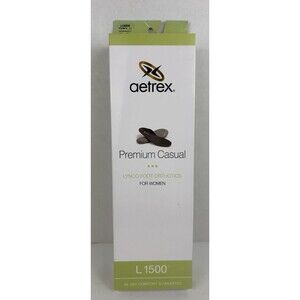 Aetrex Foot Orthotic Insoles L1500 Women's Size 11 Premium Leather Comfort New